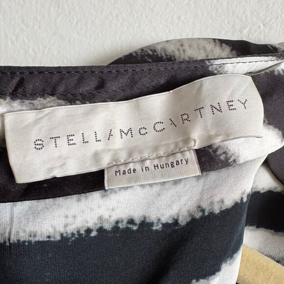 STELLA MCCARTNEY Zebra Stripe Silk Mini Dress - Picture 12 of 12